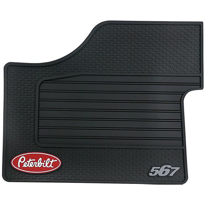 PBL0G0567 – Peterbilt set of rubber floor mats for truck model 567
